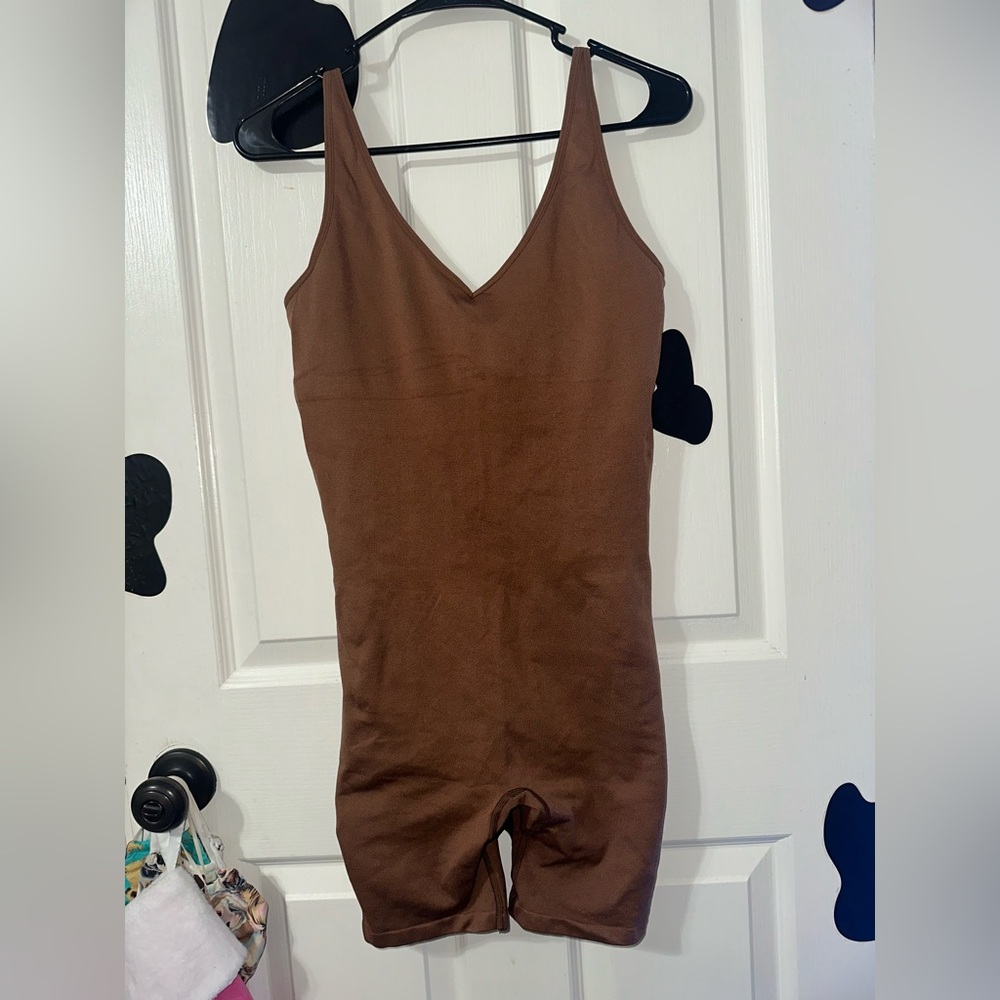 PINK Victoria's Secret Brown Bodysuit